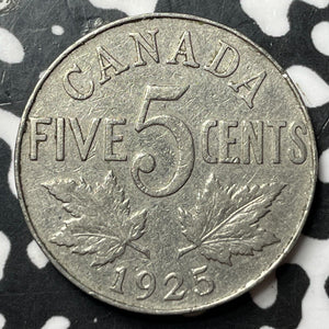 1925 Canada 5 Cents Lot#JM7946 Key Date!