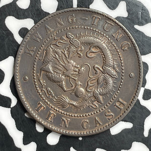 (1900-1906) China Kwangtung 10 Cash Lot#T6578 Y#193