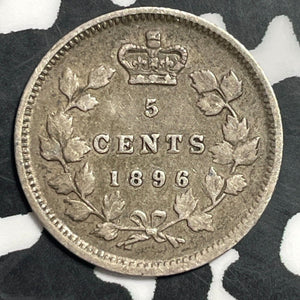 1896 Canada 5 Cents Lot#E8576 Silver!