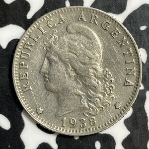 1938 Argentina 20 Centavos Lot#E5745