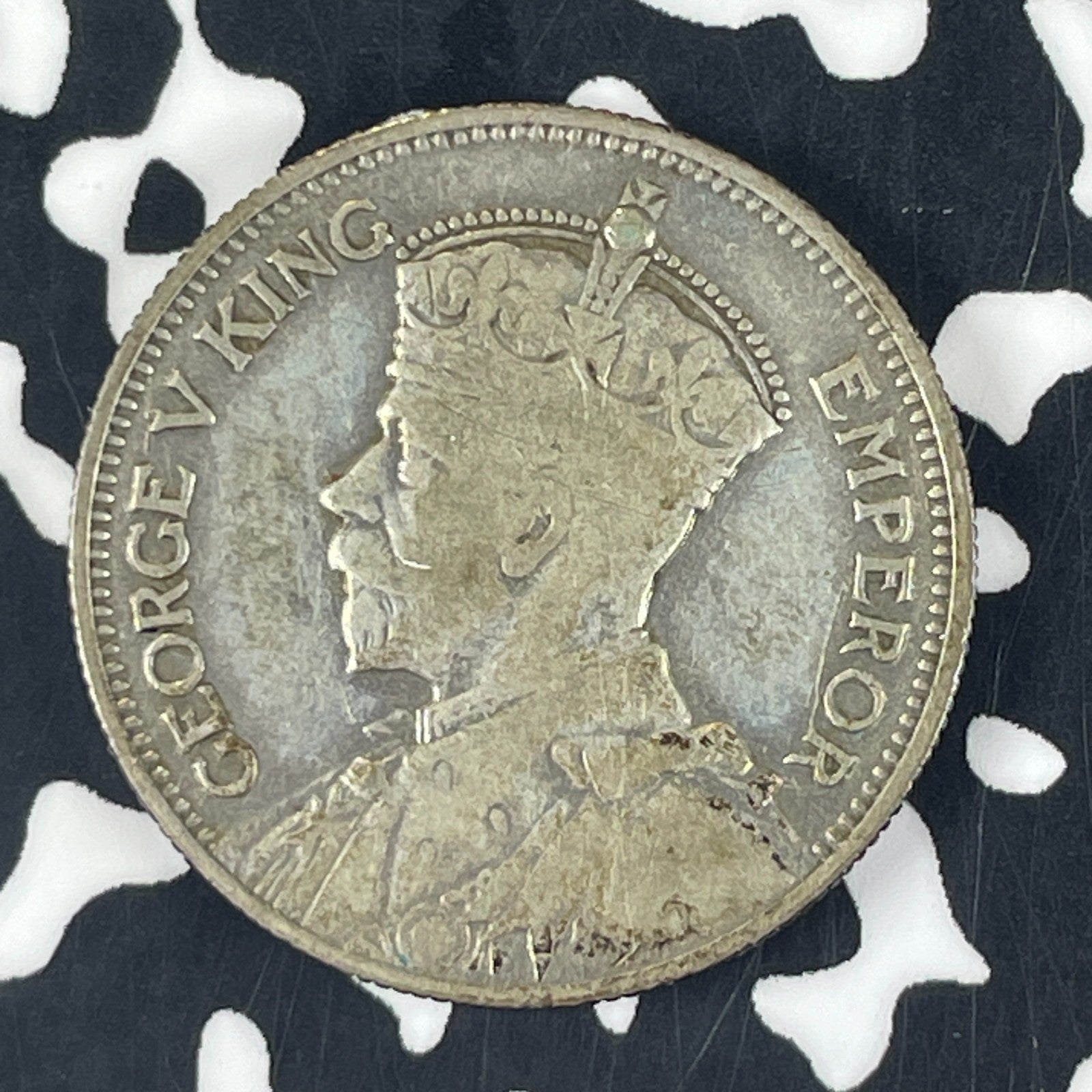 1935 Fiji 1 Shilling Lot#F1820 Silver!