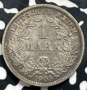 1905-D Germany 1 Mark Lot#T9019 Silver! Nice!