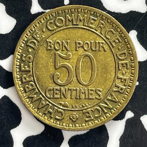 1922 France 50 Centimes Lot#C1288 High Grade! Beautiful!