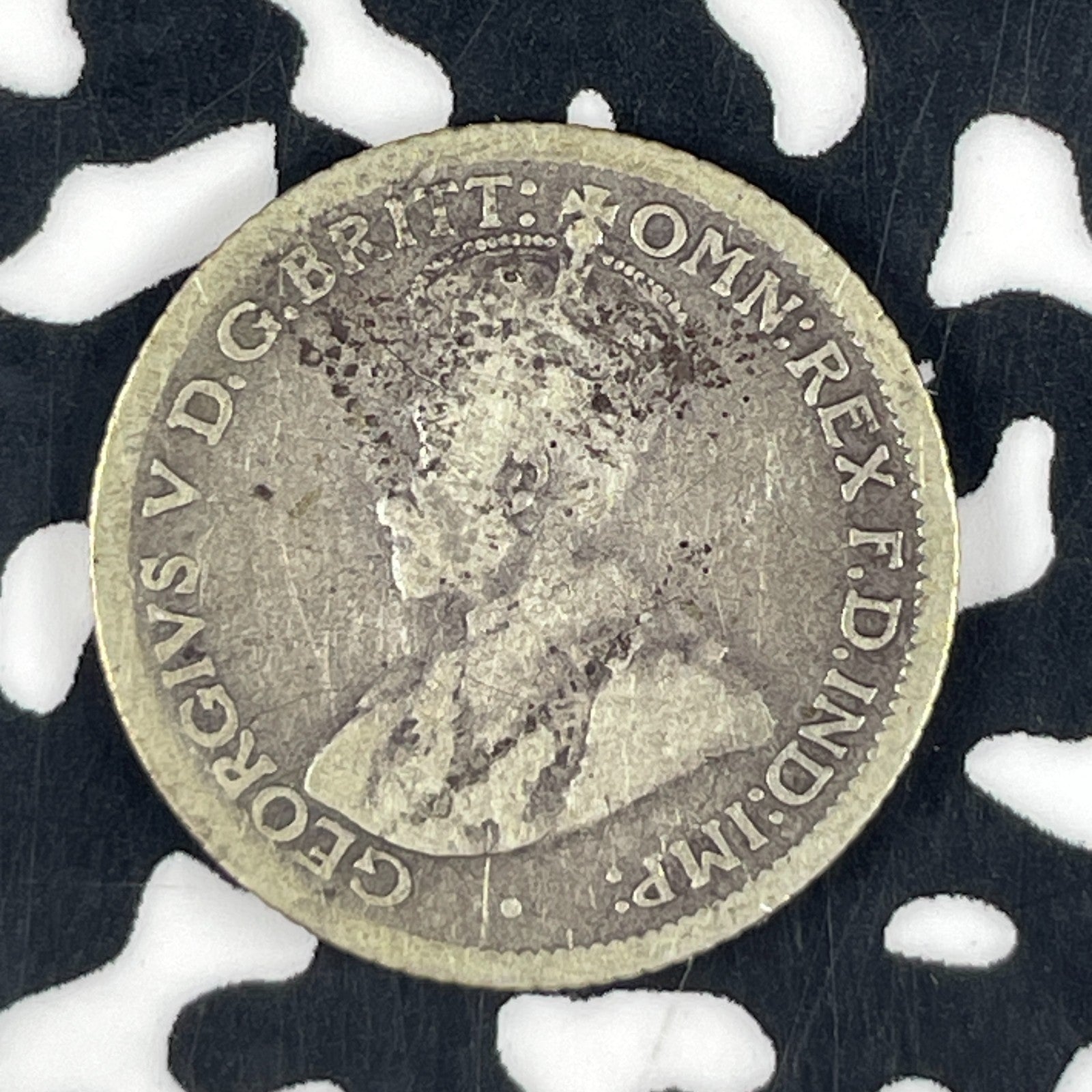 1923 Australia 6 Pence Sixpence Lot#F1568 Silver!