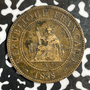 1888-A French Indo-China 1 Centime Lot#E2134