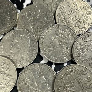 1905 France 25 Centimes (10 Available) (1 Coin Only)