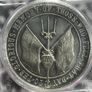 1916 G.B. WWI Battle Of Jutland Medal PCGS MS63 Lot#GV677 BHM#4124, Eimer-1951