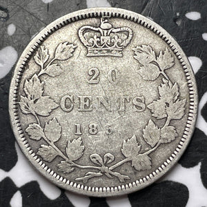 1858 Canada 20 Cents Lot#JM7394 Silver!