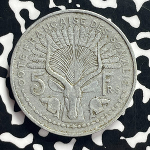 1948 French Somaliland 5 Francs Lot#T9185