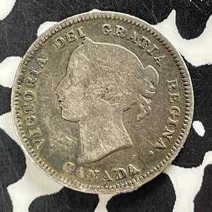 1900 Canada 5 Cents Lot#T4852 Silver! Round '0'