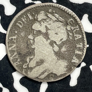 1705 Scotland Queen Anne 5 Shillings Lot#JM9912 Silver! Scarce!