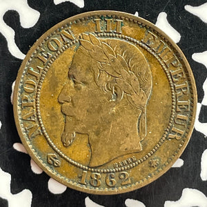 1862-A France 5 Centimes Lot#T7340