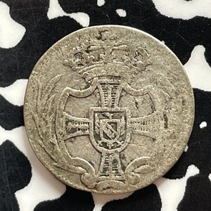 1776 Germany Teutonic Order 2 1/2 Kreuzer Lot#JM9384 Silver! Very Scarce!