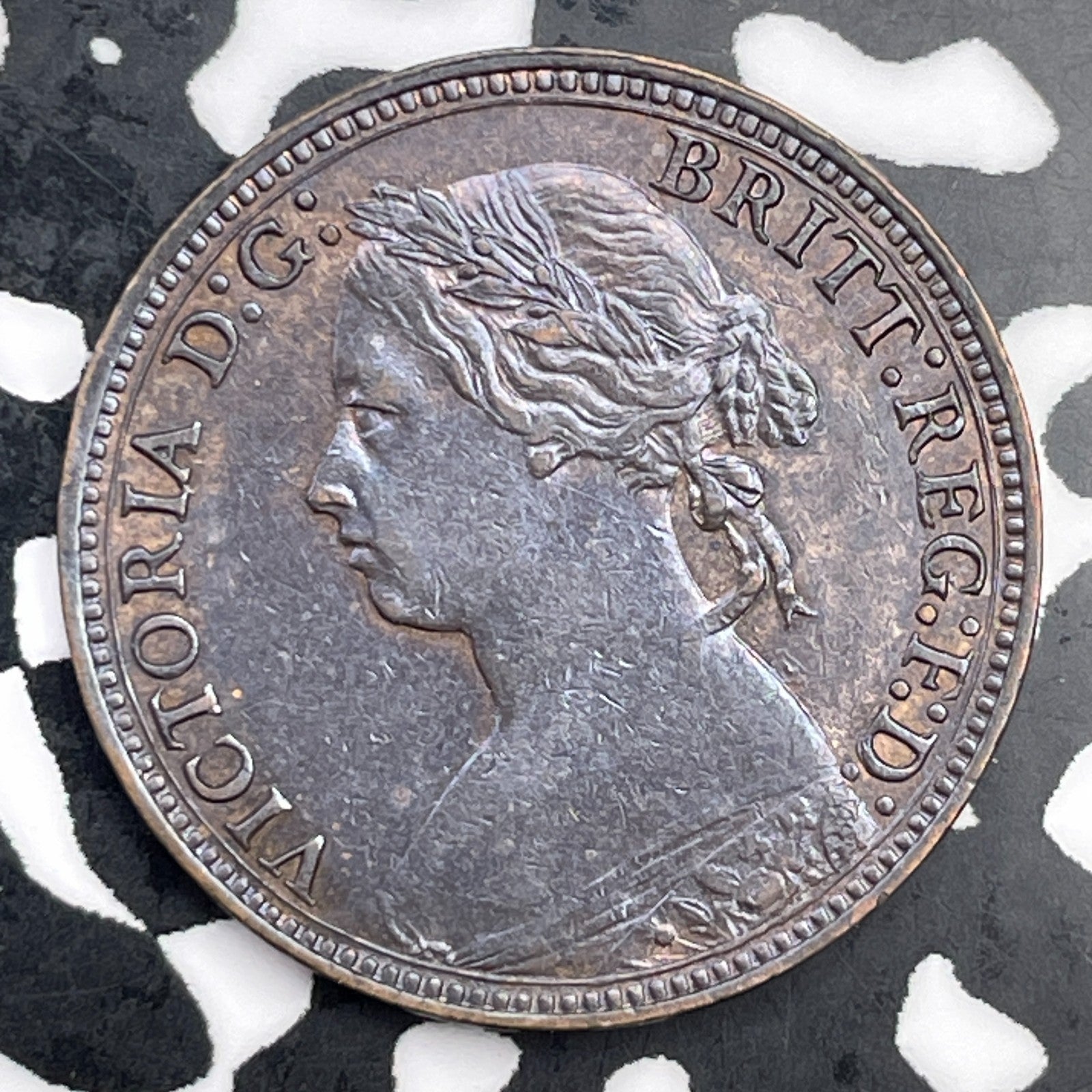 1878 Great Britain 1 Farthing Lot#F3379 High Grade! Beautiful!