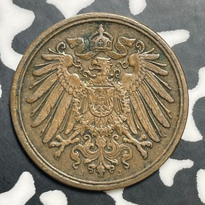 1892-J Germany 1 Pfennig Lot#E9067 Better Date