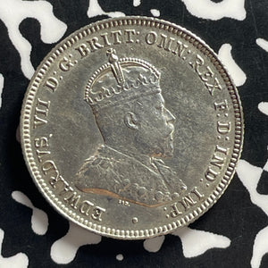 1910 Australia 1 Shilling Lot#JM0045 Silver! High Grade! Beautiful!
