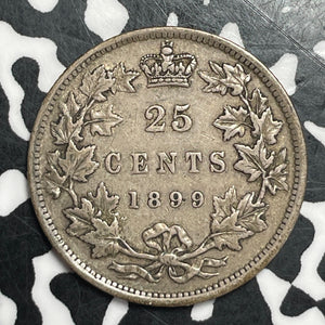 1899 Canada 25 Cents Lot#JM9518 Silver! Nice!
