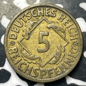 1935-A Germany 5 Pfennig (10 Available) (1 Coin Only)