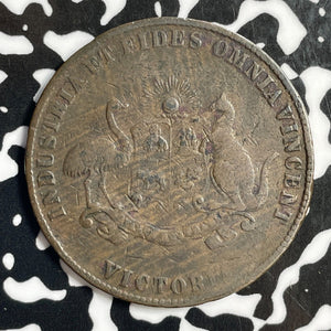 1861 Australia Ballarat J.R. Grundy 1 Penny Token Lot#E1404