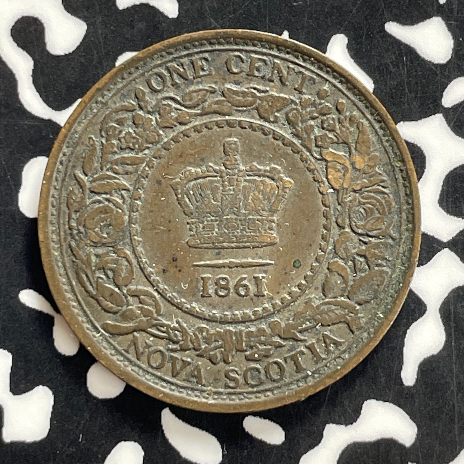 1861 Nova Scotia Large Cent Lot#C2569 Nice!