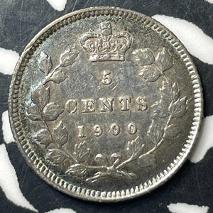 1900 Canada 5 Cents Lot#T2260 Silver! Nice!