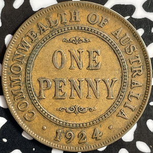 1924 Australia 1 Penny Lot#D8641