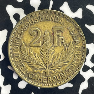 1924 Cameroon 2 Francs Lot#T8627 Nice!