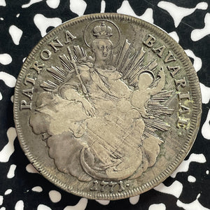 1771 Germany Bavaria 1 Thaler Lot#JM0149 Large Silver!