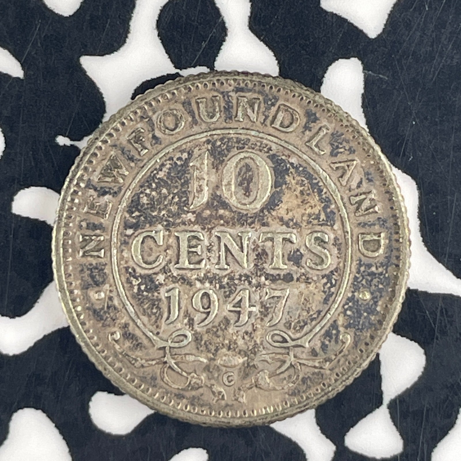 1947-C Newfoundland 10 Cents Lot#F4074 Silver!