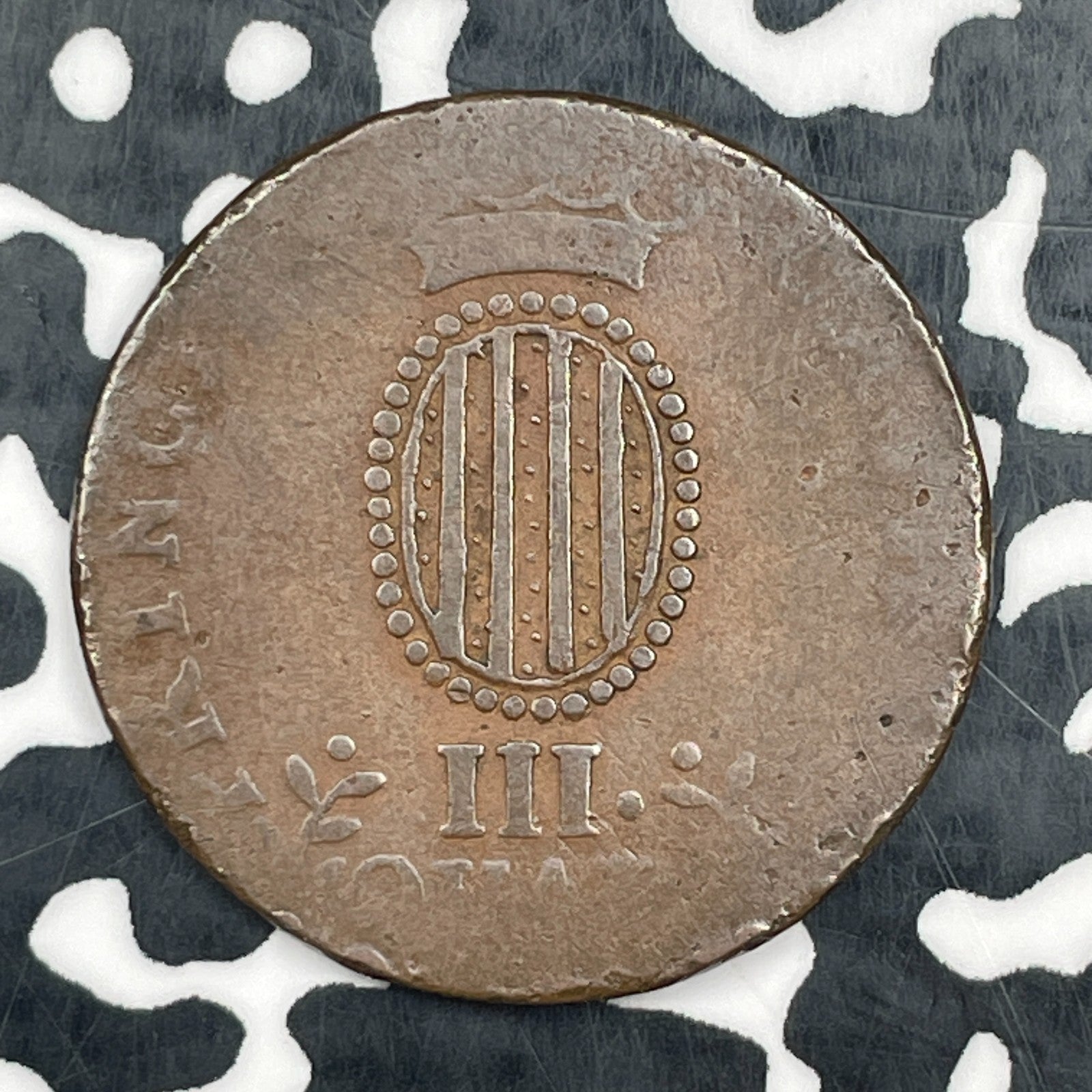 1813 Spain Catalonia 3 Quartos Lot#N3470 Rim Hits