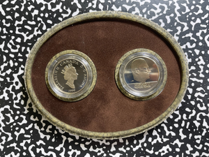 1999 Canada/Norway Viking Voyages 2x Coin Proof Set Lot#B2806 Silver!