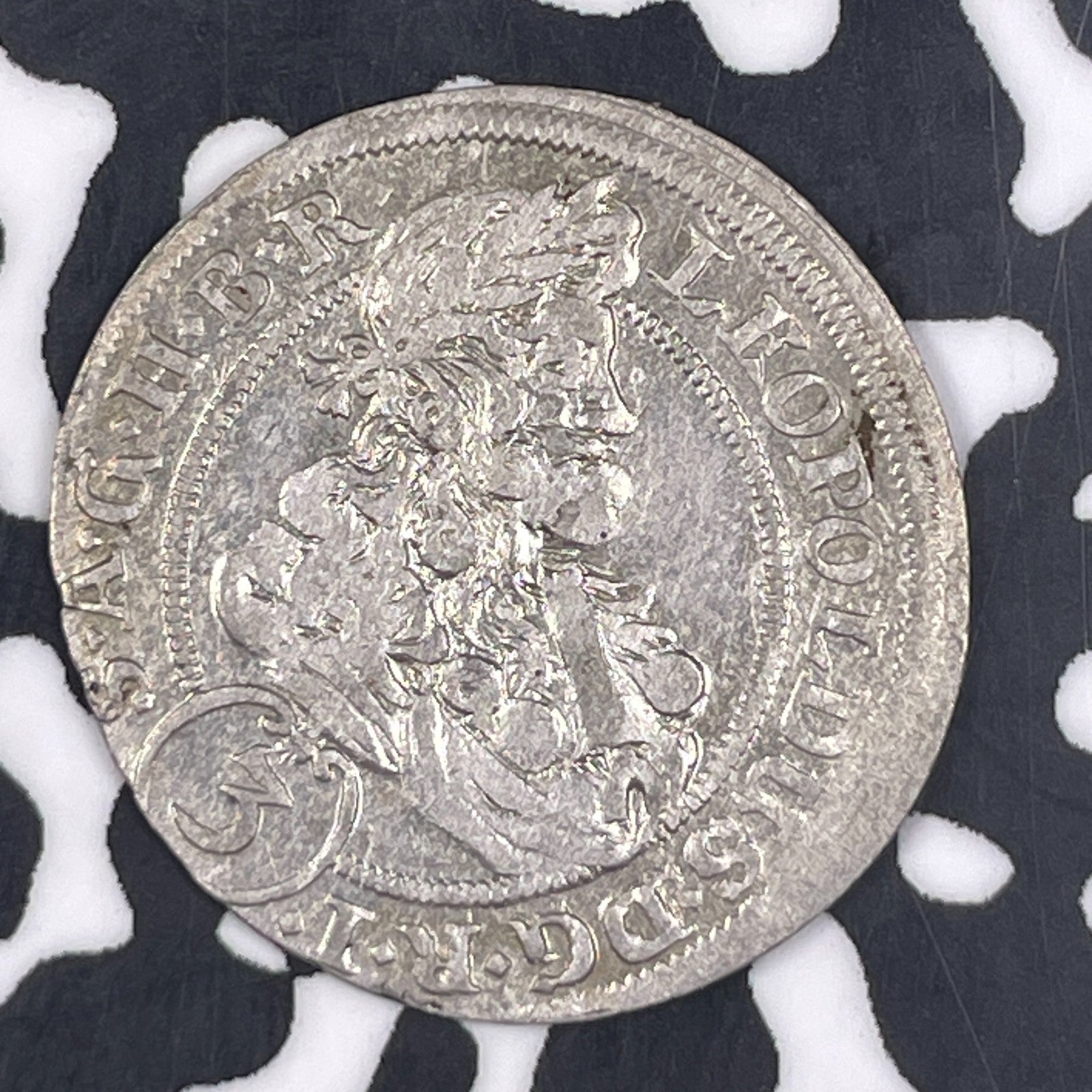 1705-CB Germany Silesia 3 Kreuzer Lot#JM0989 Silver! Nice! KM#516