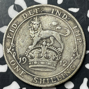 1912 Great Britain 1 Shilling Lot#E8146 Silver!