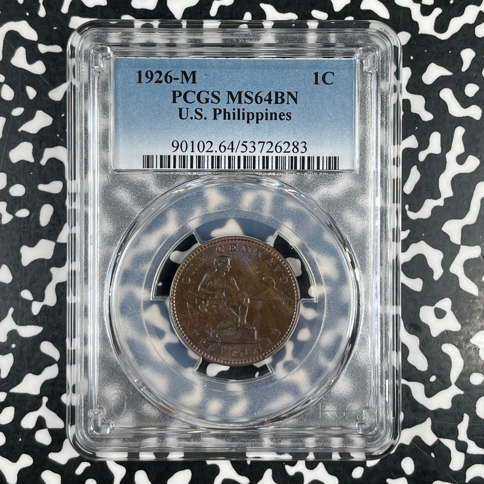 1926-M U.S. Philippines 1 Centavo PCGS MS64BN Lot#G3828 Choice UNC!