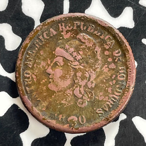 1880 Honduras 1 Centavo Lot#JM0184 Very Scarce! KM#40