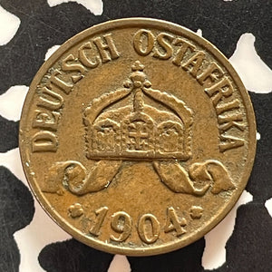 1904-A German East Africa 1/2 Heller Half Heller Lot#T5150