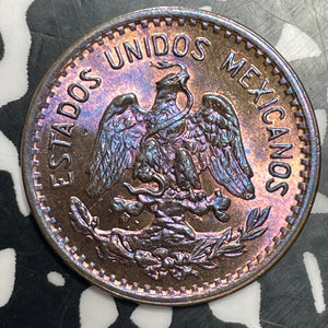1939-Mo Mexico 1 Centavo Lot#T2909 High Grade! Beautiful Toning!