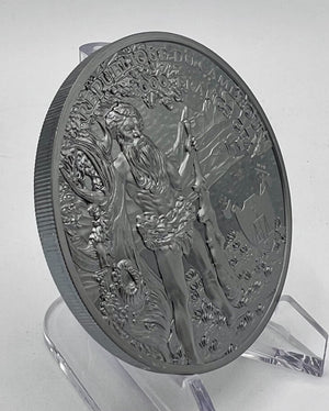 2022 Cameroon 5000 Franc Wildman 5oz Silver Ultra High Relief Black Proof
