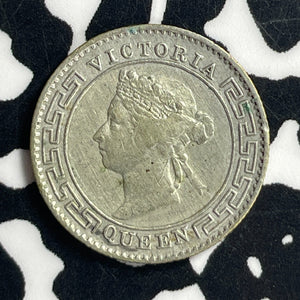 1900 Ceylon 10 Cents Lot#T6875 Silver!