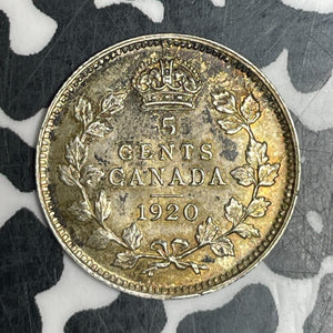 1920 Canada 5 Cents Lot#T6009 Silver! High Grade! Beautiful!