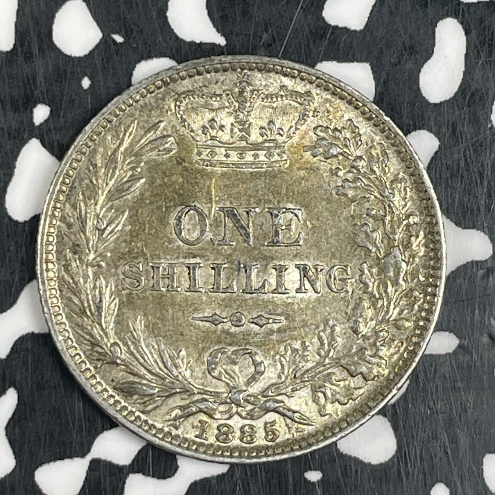 1885 Great Britain 1 Shilling Lot#JM0636 Silver! High Grade! Beautiful!