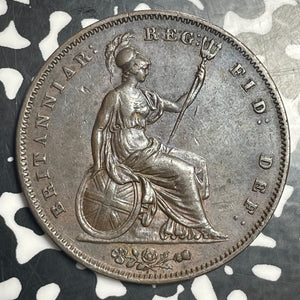 1853 Great Britain Victoria 1 Penny Lot#JM9161 Nice!