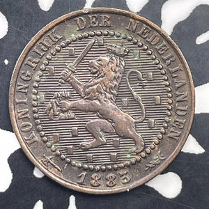 1883 Netherlands 1 Cent Lot#C1463 Nice!