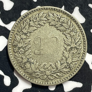 1850-BB Switzerland 20 Rappen Lot#C0457