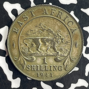 1941-I East Africa 1 Shilling Lot#T8513 Silver! Nice!
