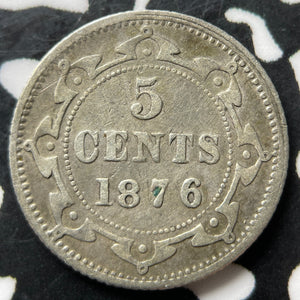 1876-H Newfoundland 5 Cents Lot#JM9021 Silver!