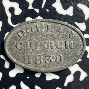 1830 Scotland Clackmannanshire Dollar Communion Token Lot#T7121