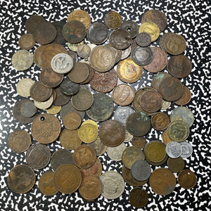 Bulk Lot Of 100x Assorted World Cull Coins Lot#B2292 Mixed Date