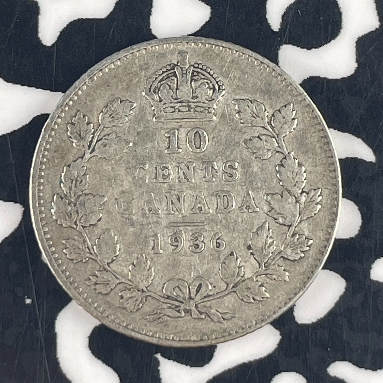 1936 Canada 10 Cents Lot#F4555 Silver!