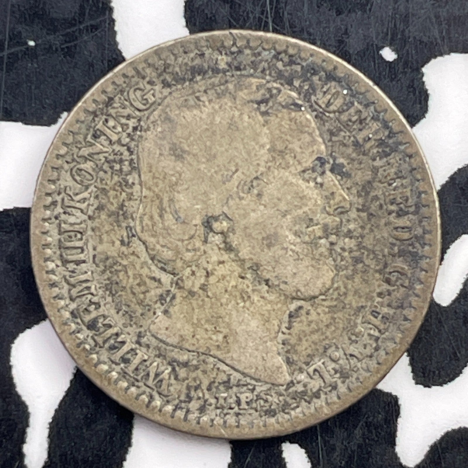 1877 Netherlands 10 Cents Lot#F3153 Silver!